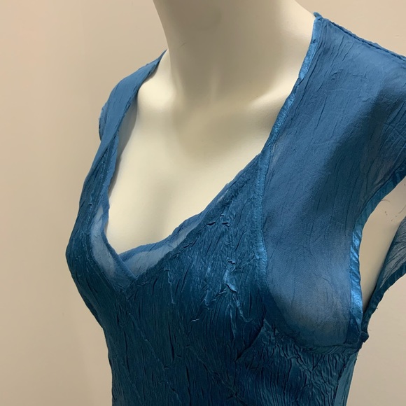 Komarov Charmeuse Cap Sleeve Midi Dress - Picture 9 of 10